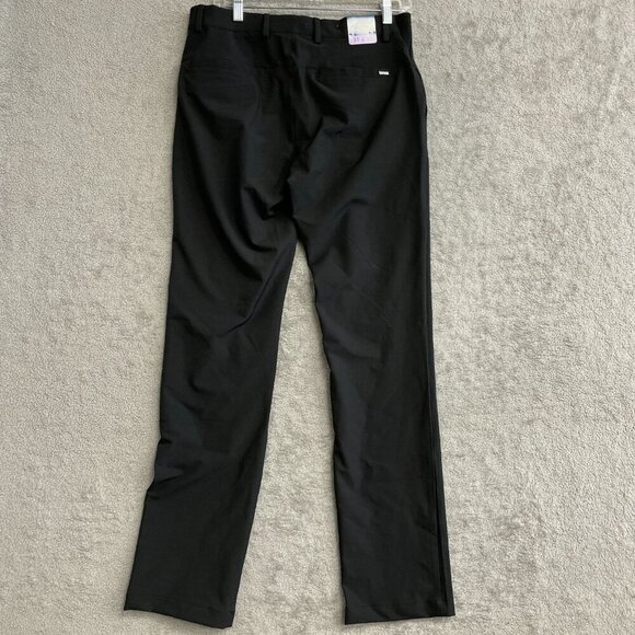 NEW Greg Norman Men's 30x32 Performance Tech Pants Flex Waistband Comfort Black - Picture 3 of 10